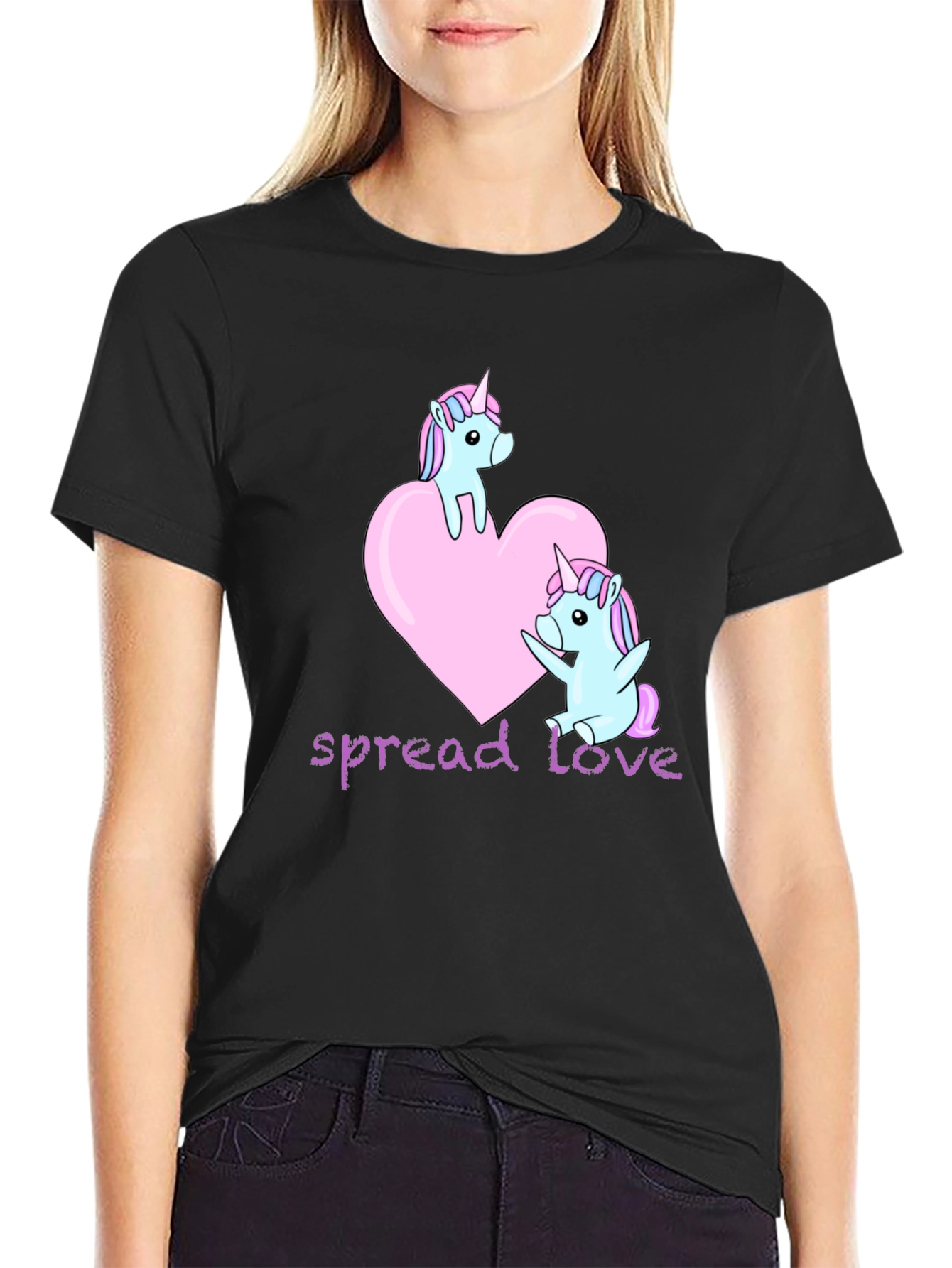 Unicorn Love Graphic T-Shirt