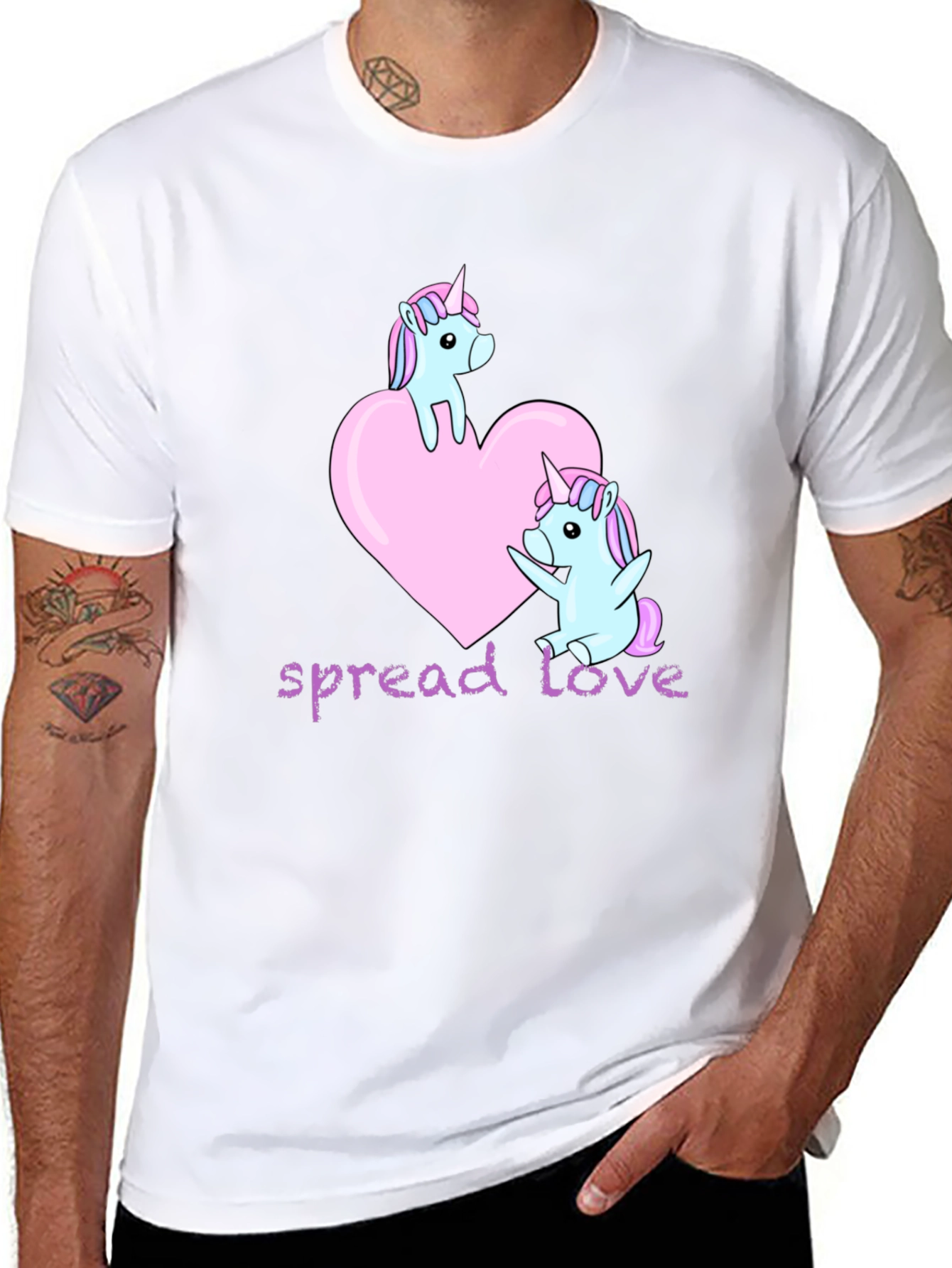 Unicorn Love Graphic T-Shirt