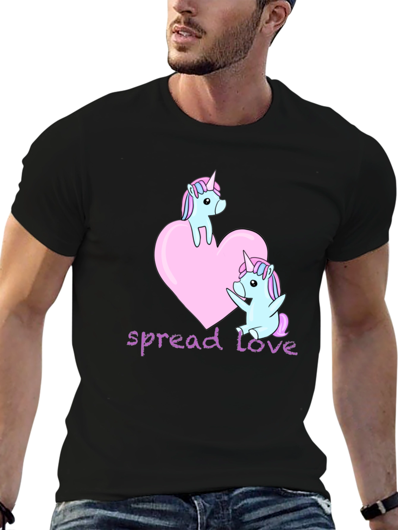 Unicorn Love Graphic T-Shirt