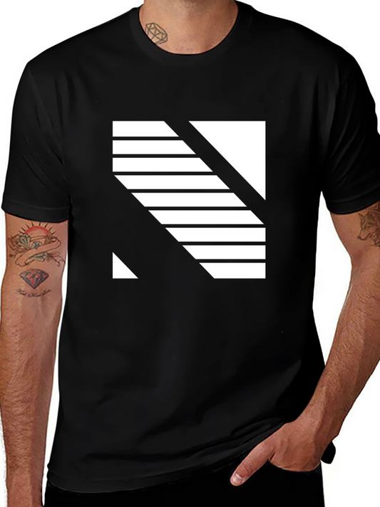 Modern Graphic Black T-Shirt
