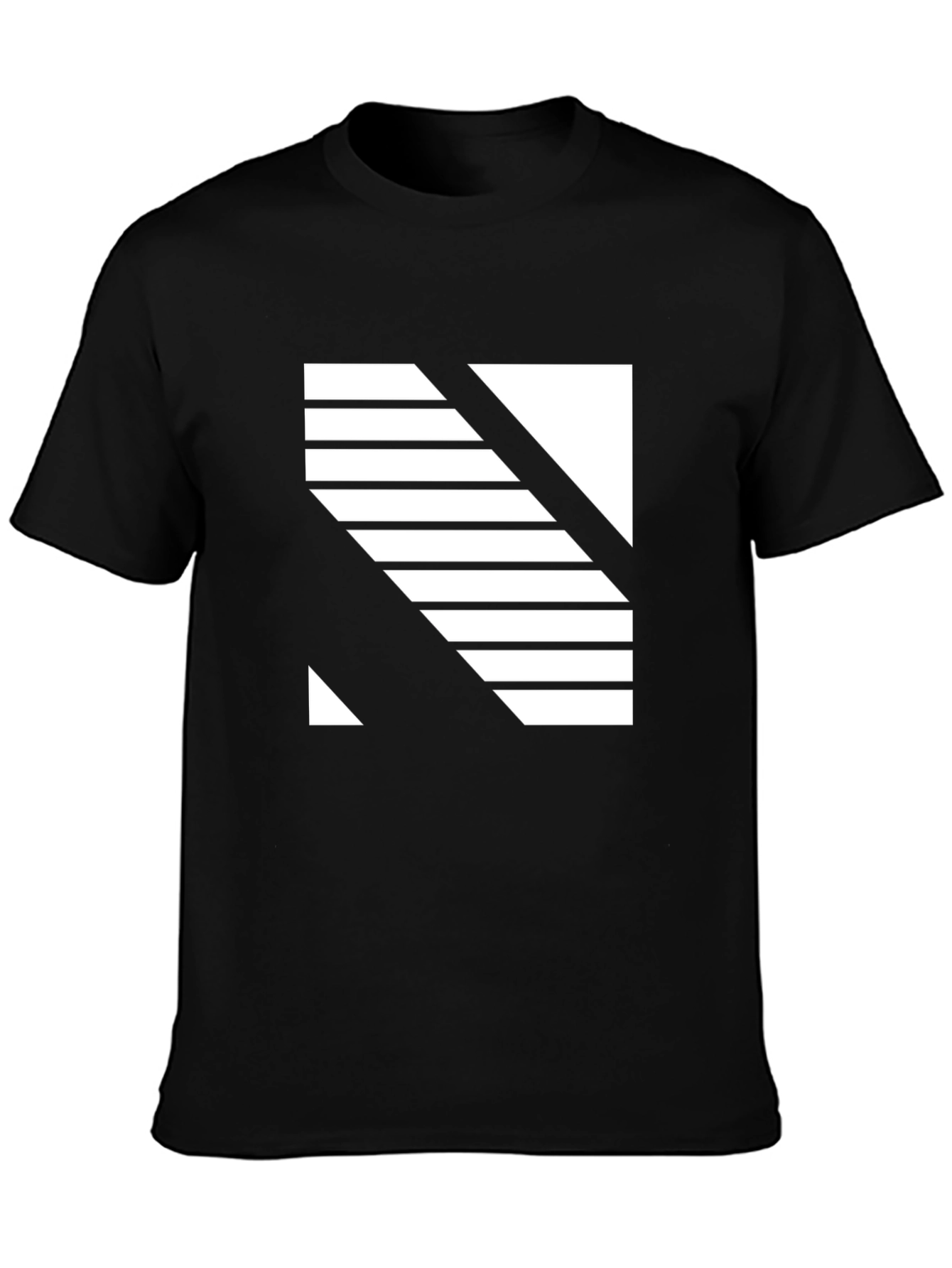 Modern Graphic Black T-Shirt