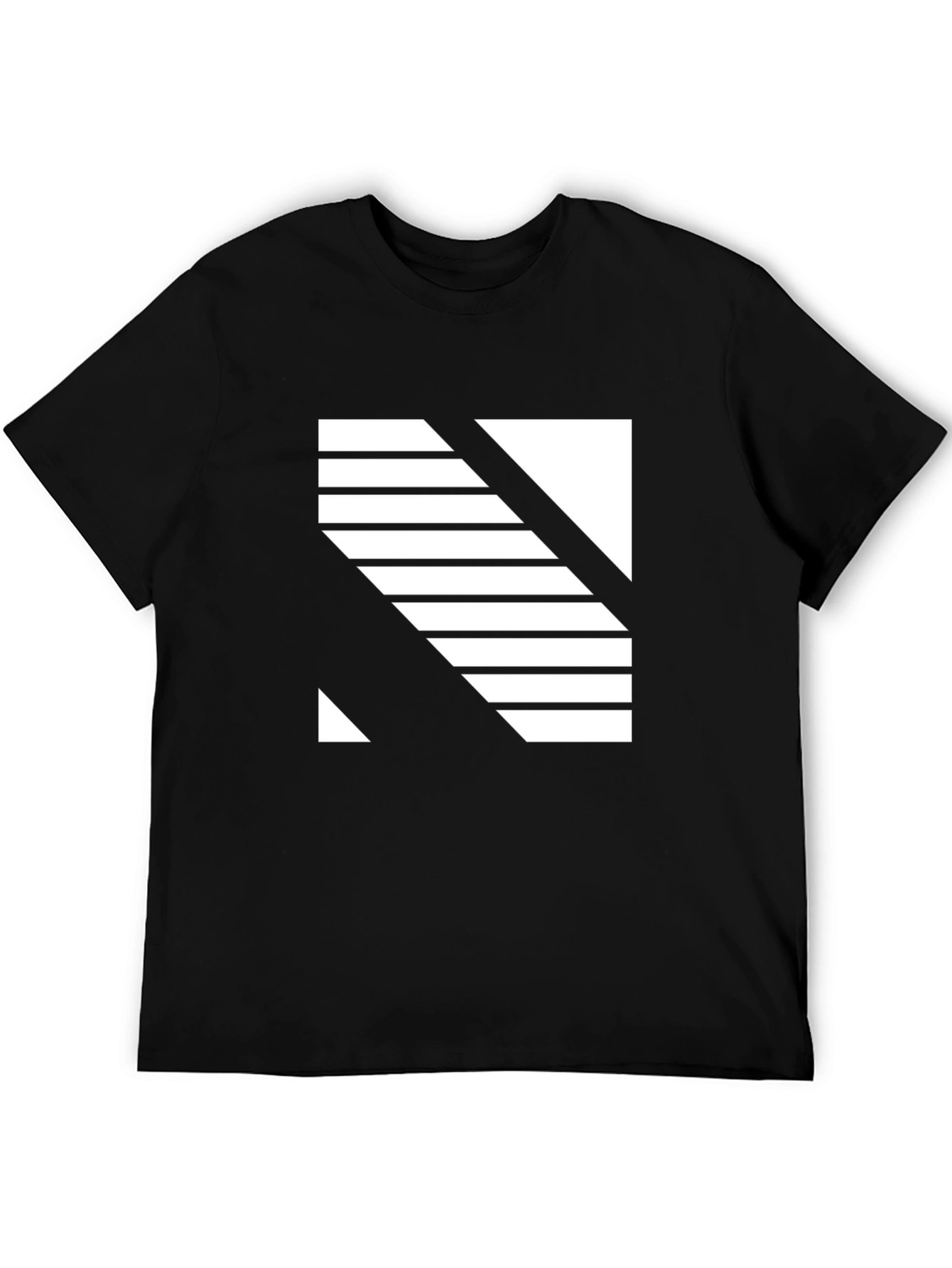 Modern Graphic Black T-Shirt