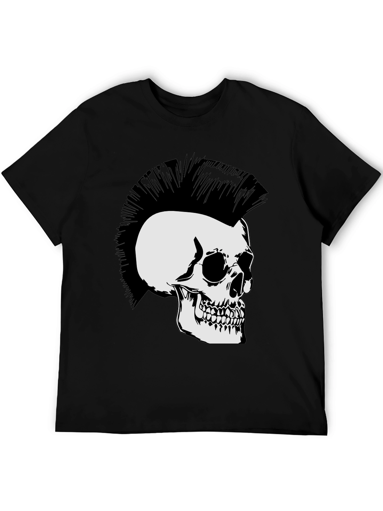 Punk Skull Graphic T-Shirt - Rocker Style