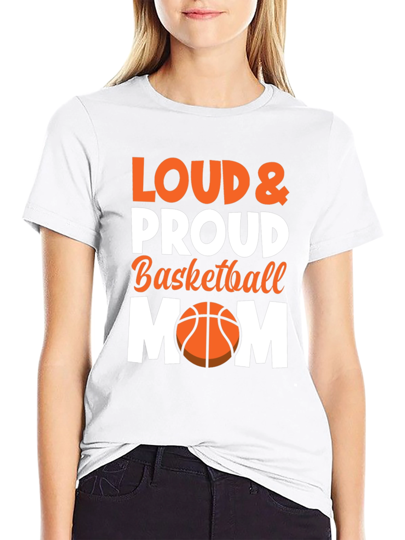 Loud & Proud Basketball Mom Graphic Tee
