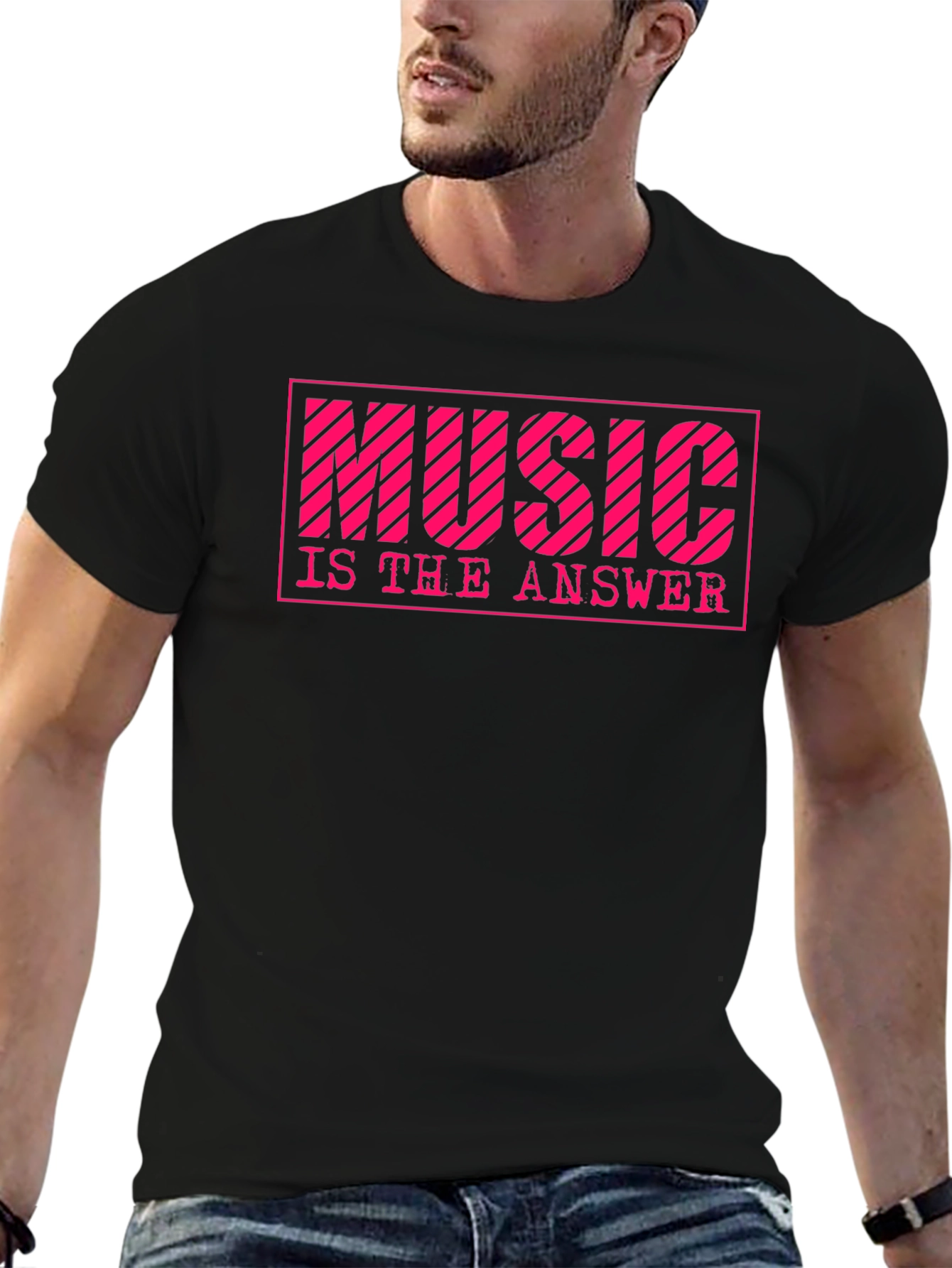 Music is the Answer Graphic T-Shirt