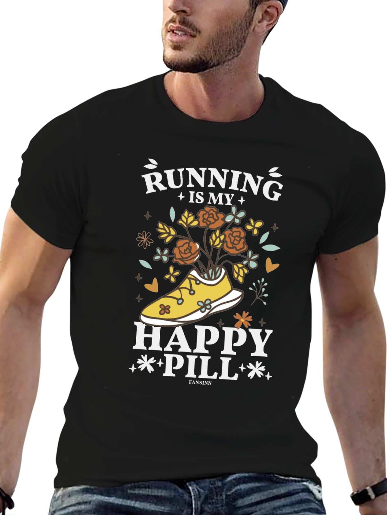 Running Is My Happy Pill T-Shirt