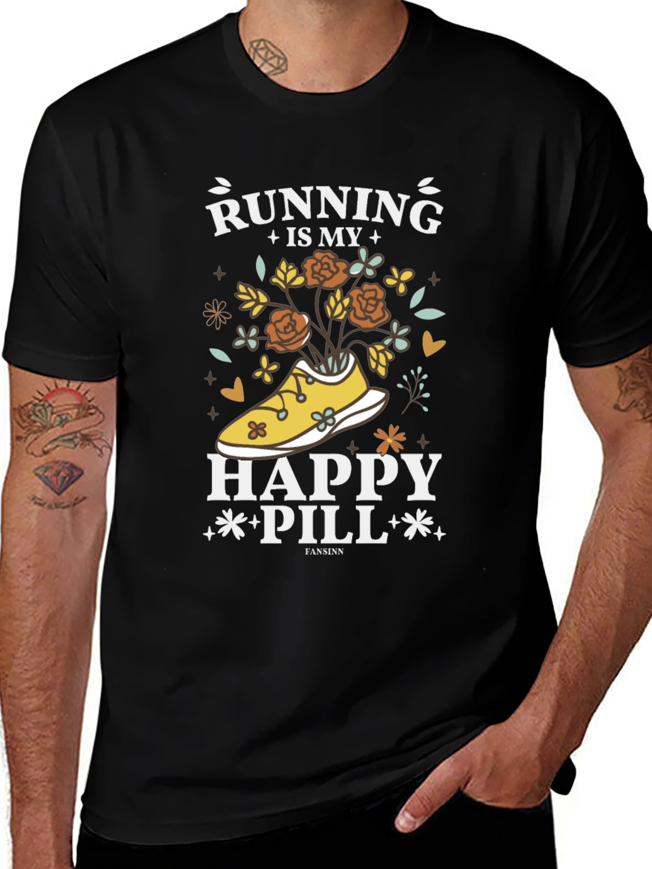 Running Is My Happy Pill T-Shirt