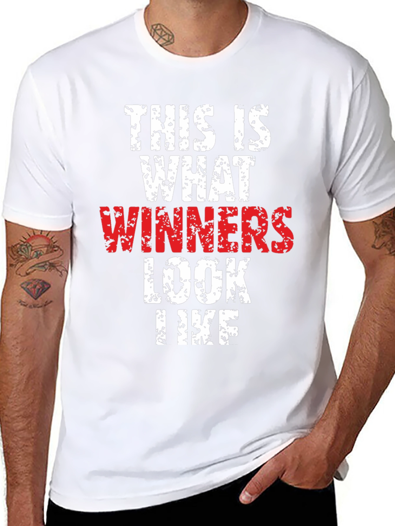 Winners T-Shirt - Motivational Black Tee