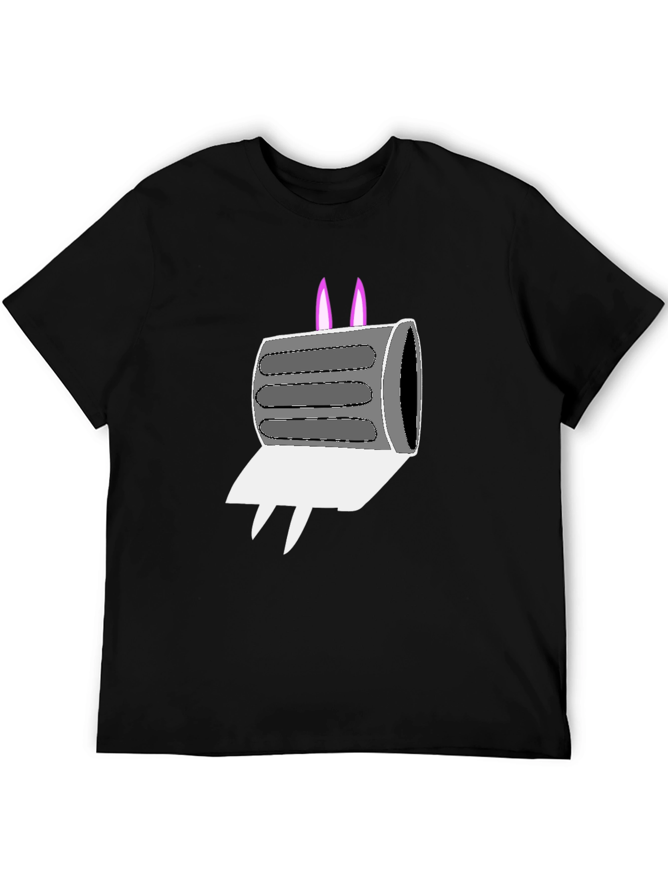 Cartoon Toaster Bunny Graphic Tee