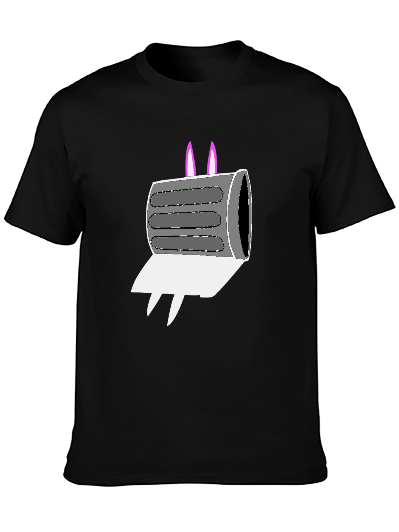 Cartoon Toaster Bunny Graphic Tee