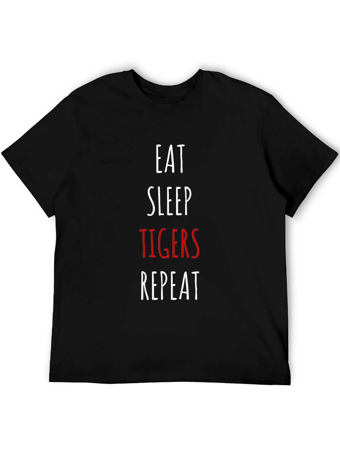 Eat Sleep Tigers Repeat Graphic T-Shirt