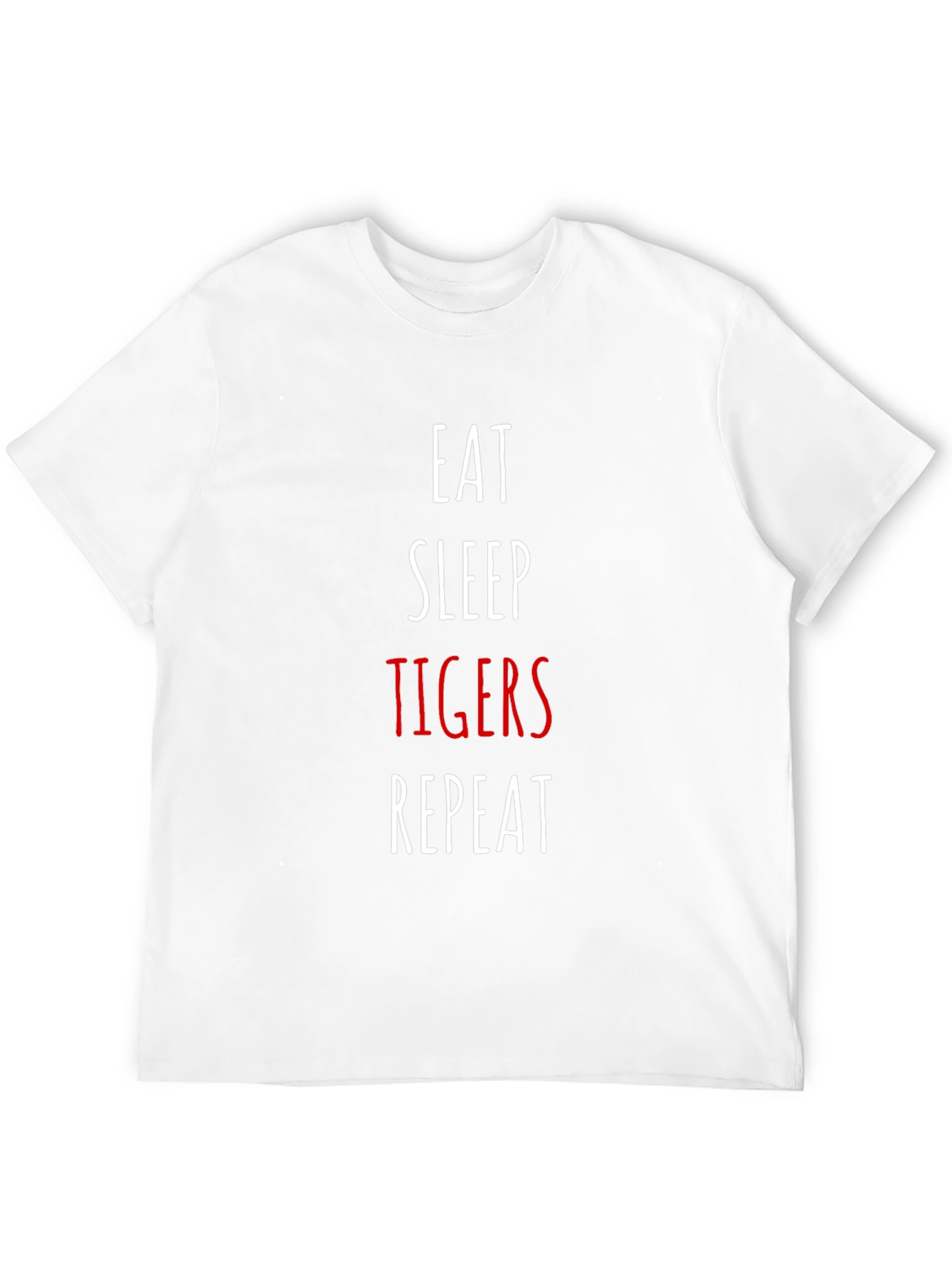 Eat Sleep Tigers Repeat Graphic T-Shirt