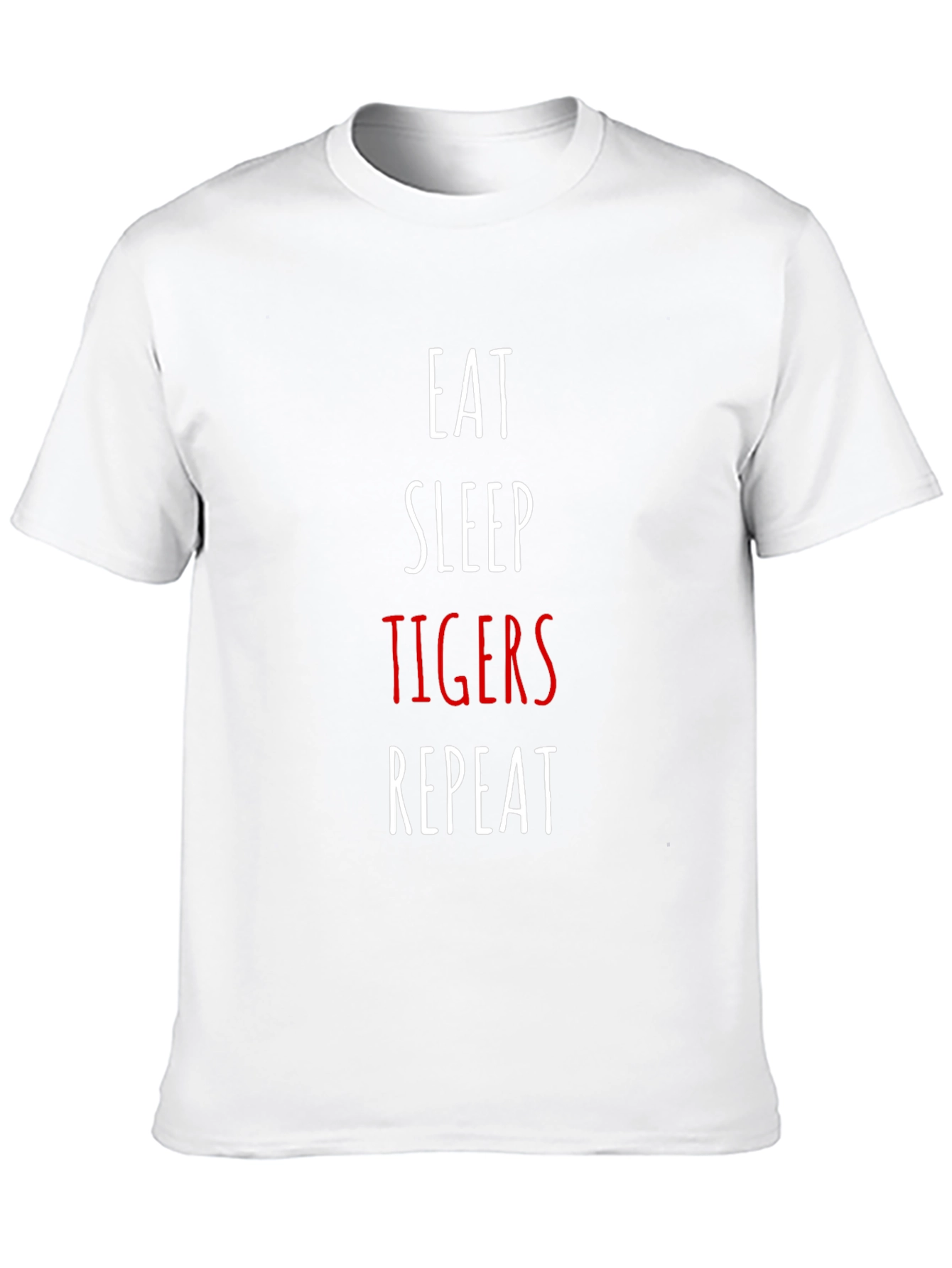 Eat Sleep Tigers Repeat Graphic T-Shirt