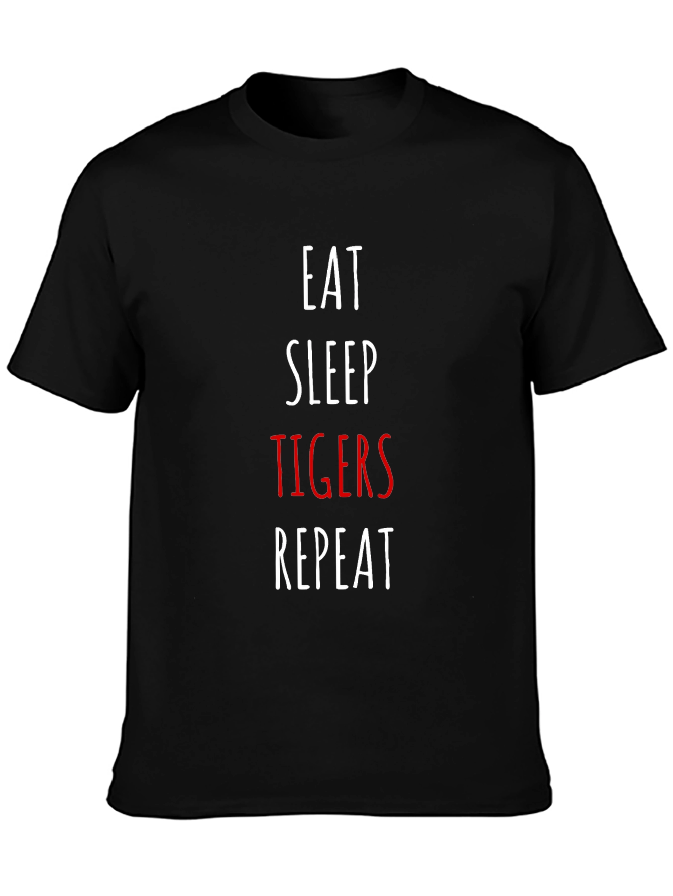 Eat Sleep Tigers Repeat Graphic T-Shirt