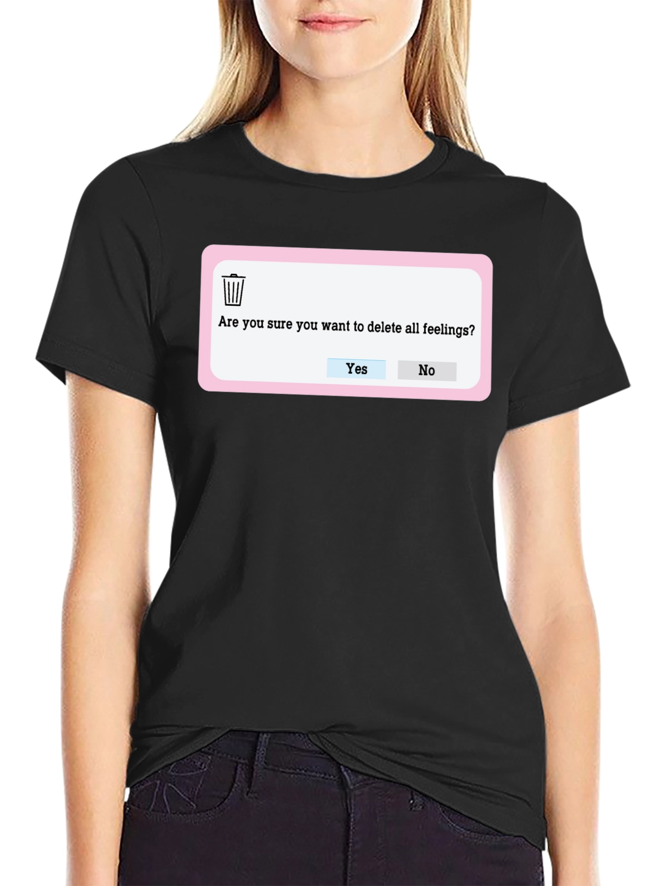 Delete Feelings T-Shirt - Funny Graphic Tee