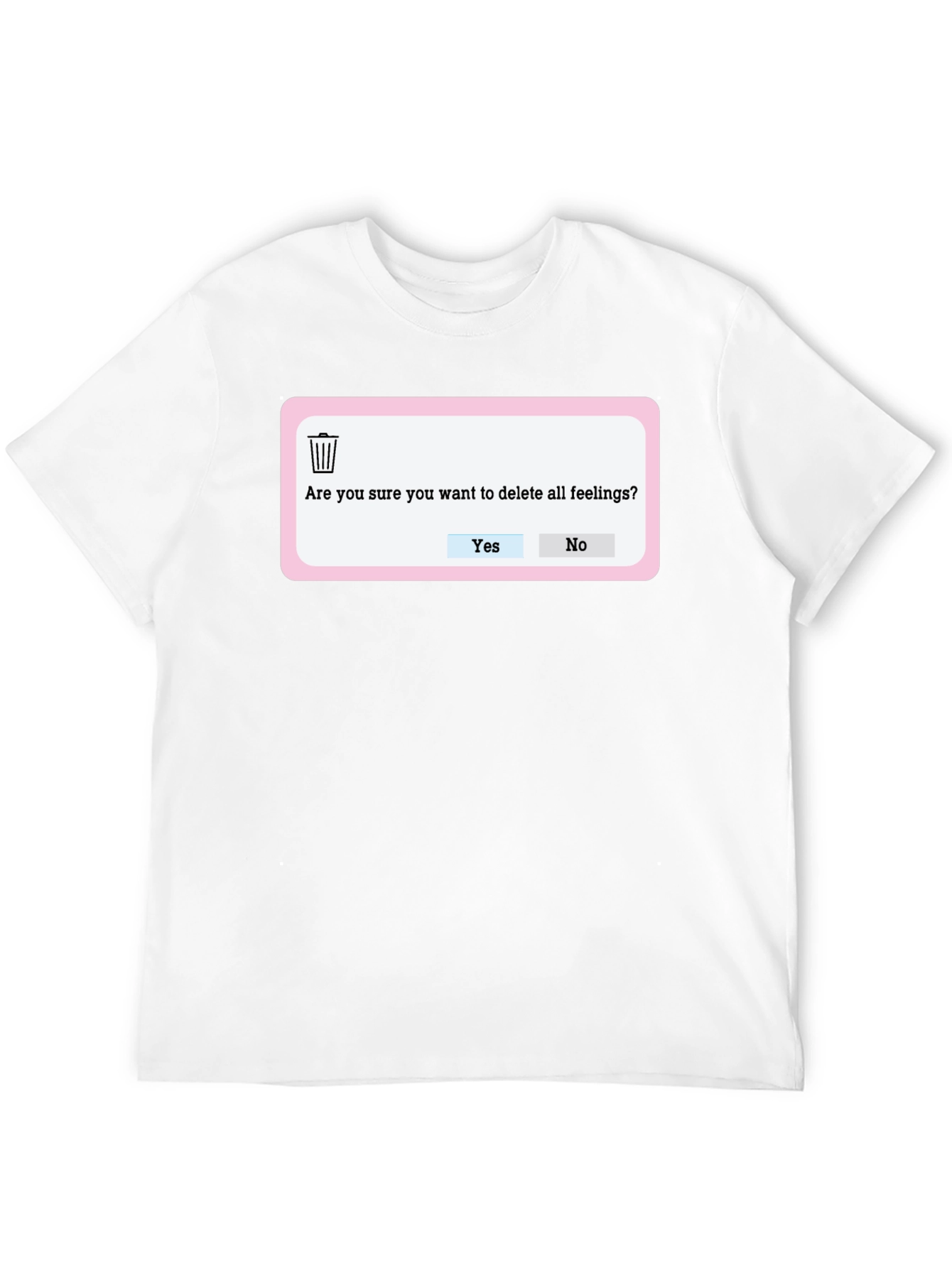 Delete Feelings T-Shirt - Funny Graphic Tee