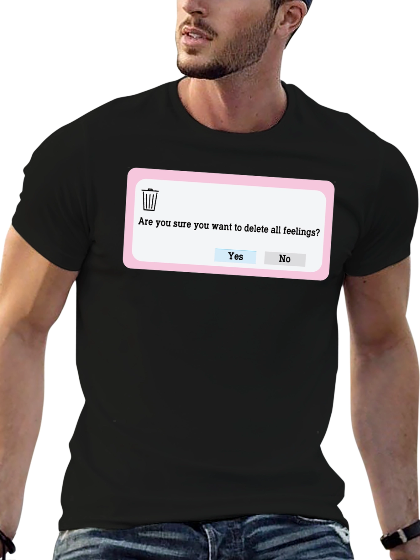 Delete Feelings T-Shirt - Funny Graphic Tee