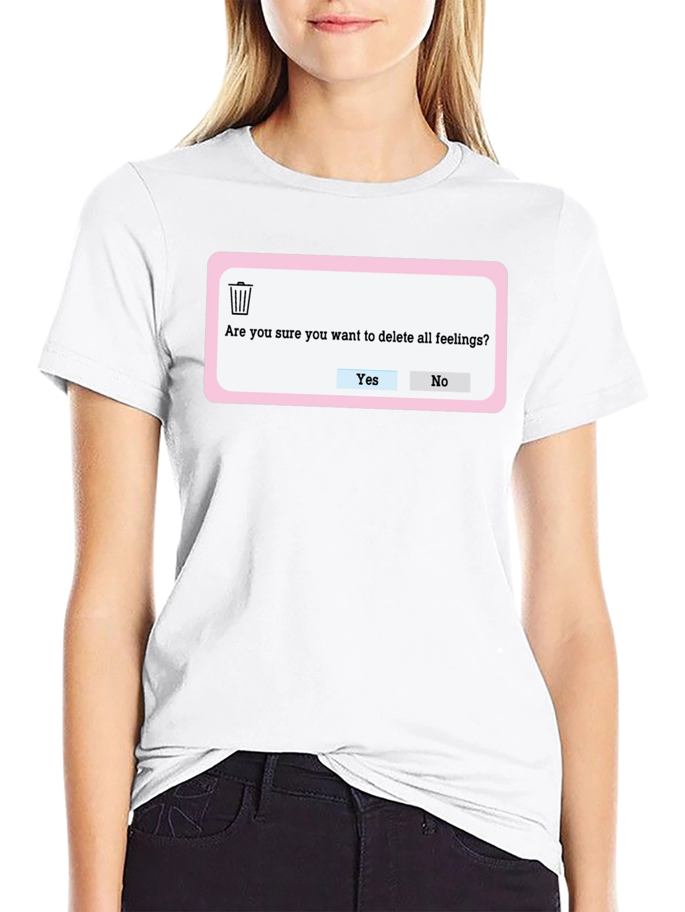 Delete Feelings T-Shirt - Funny Graphic Tee