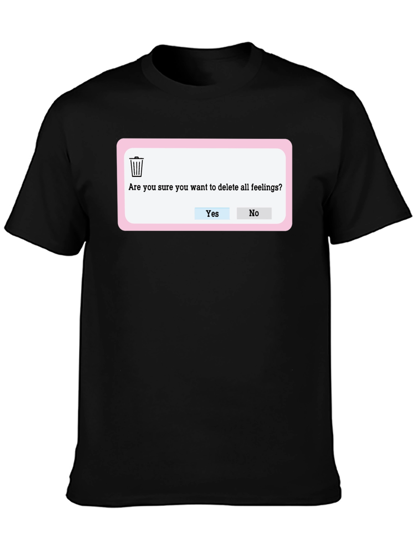 Delete Feelings T-Shirt - Funny Graphic Tee