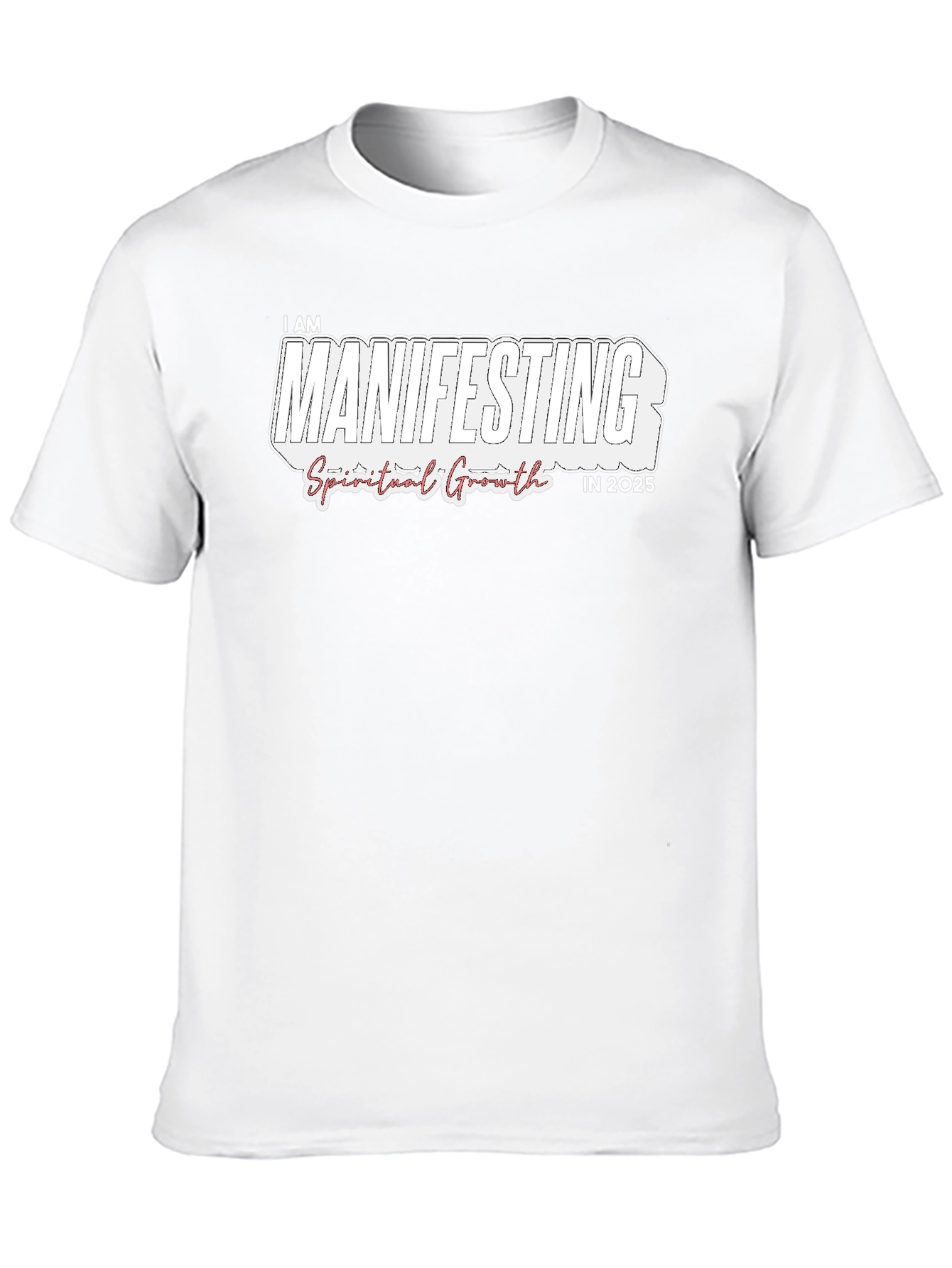 Manifesting Spiritual Growth in 2025 Black T-Shirt
