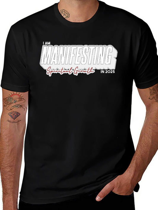 Manifesting Spiritual Growth in 2025 Black T-Shirt