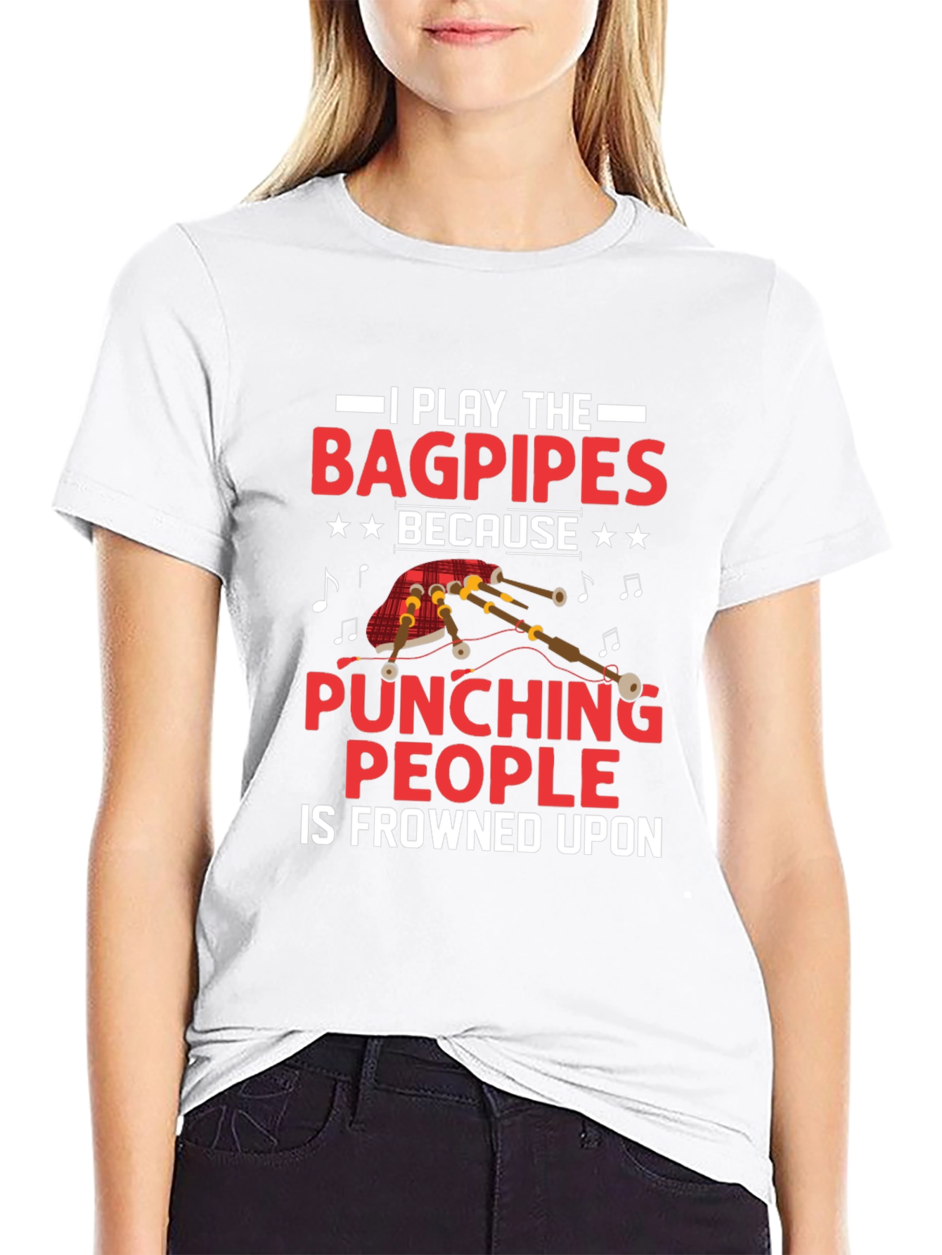 Bagpipes Pun T-Shirt - Funny Music Tee