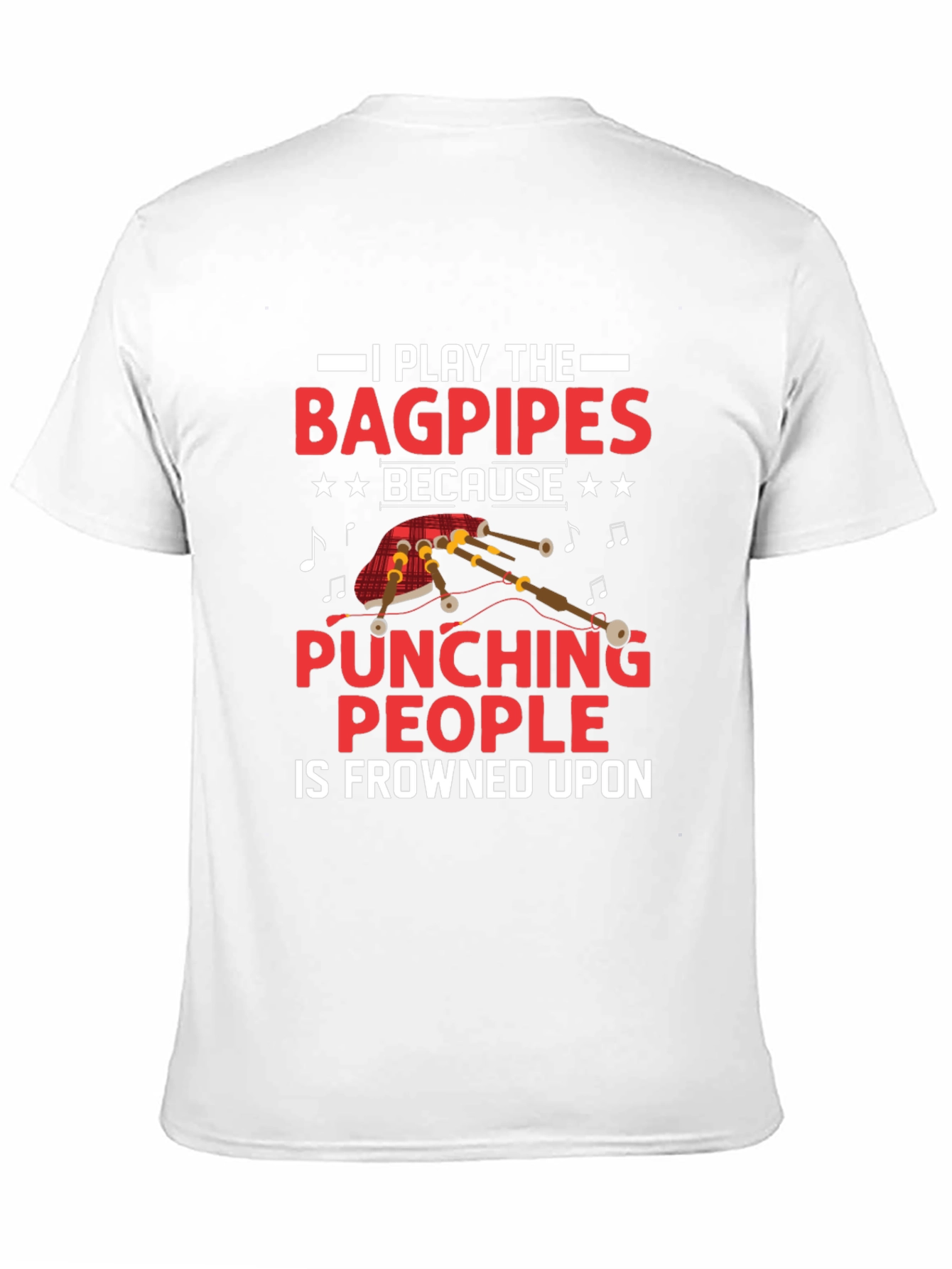 Bagpipes Pun T-Shirt - Funny Music Tee