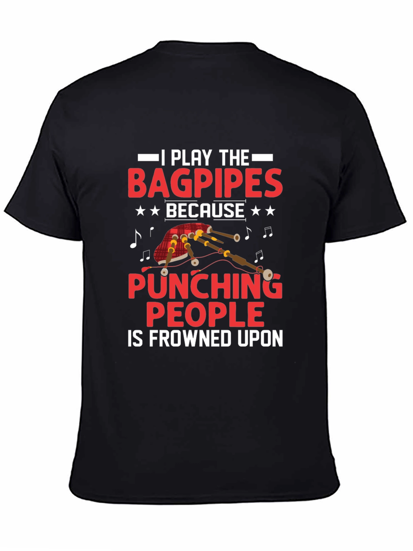 Bagpipes Pun T-Shirt - Funny Music Tee