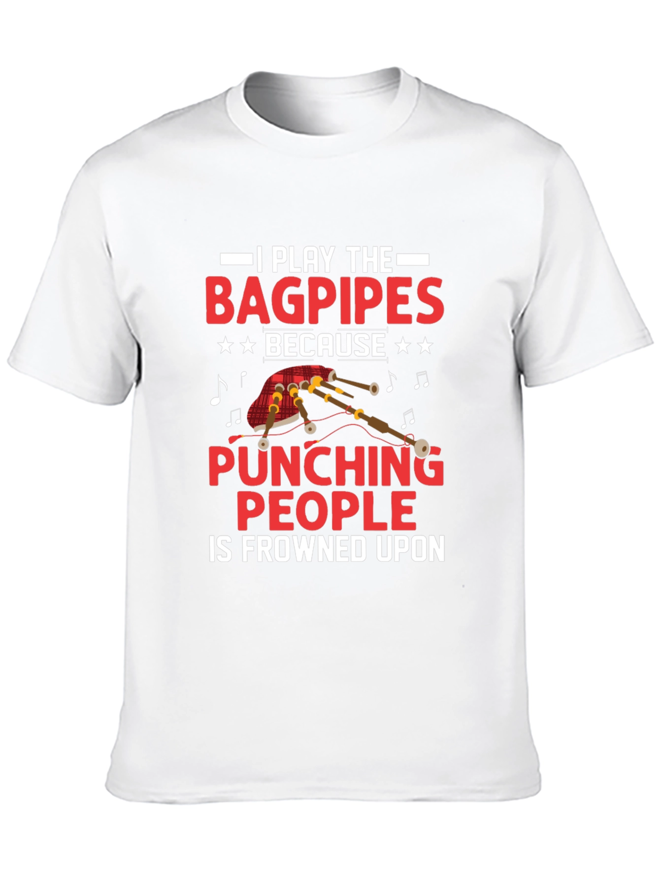 Bagpipes Pun T-Shirt - Funny Music Tee