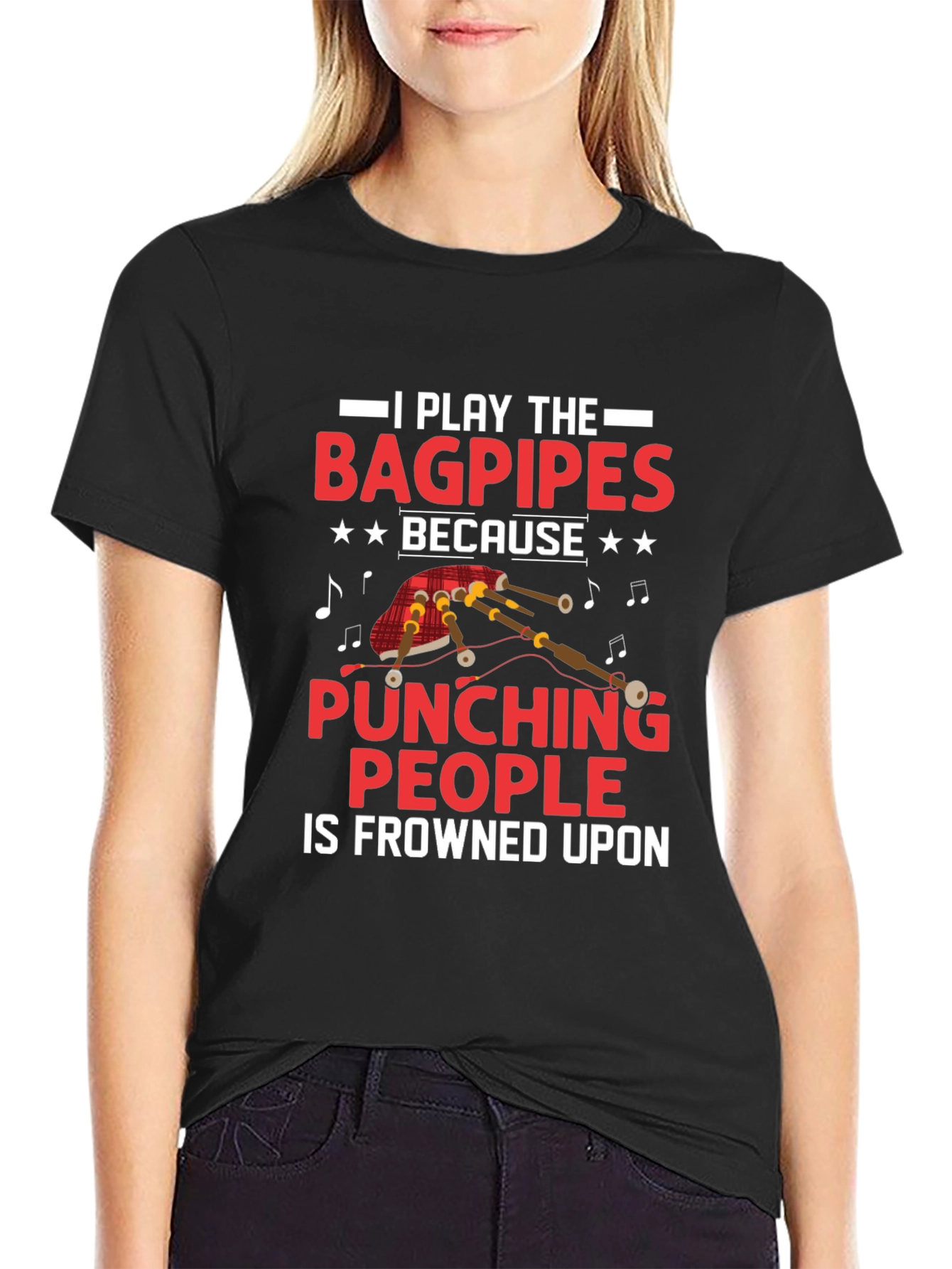 Bagpipes Pun T-Shirt - Funny Music Tee