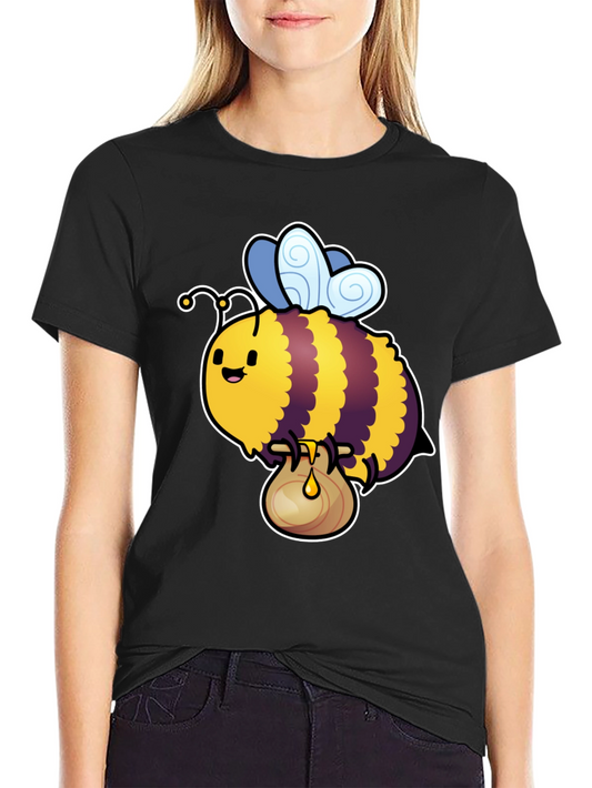 Cute Bee Cartoon T-Shirt