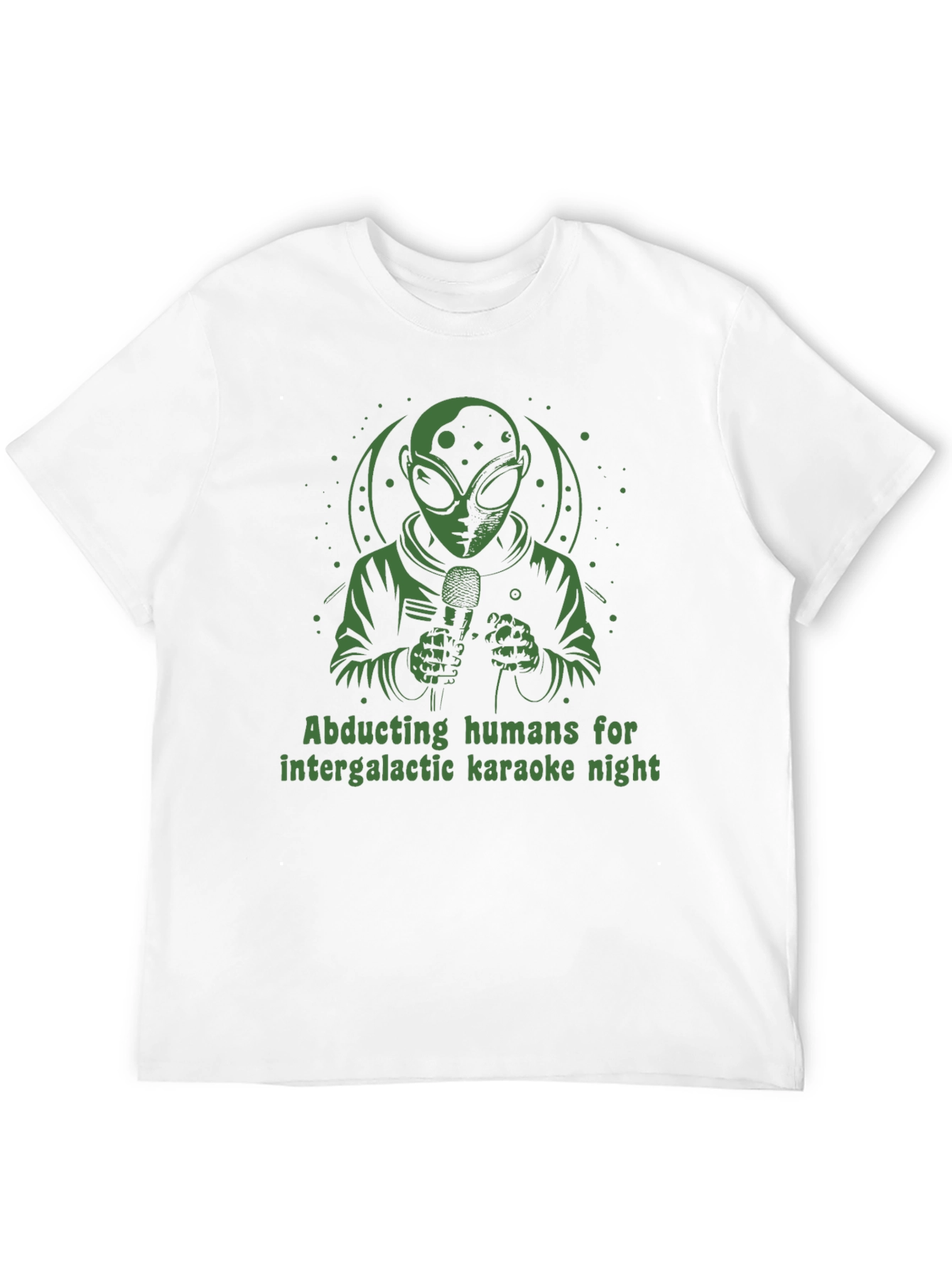 Intergalactic Karaoke T-Shirt: Alien Abduction Humor