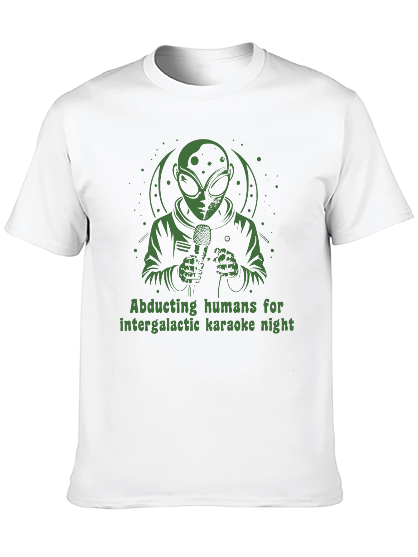 Intergalactic Karaoke T-Shirt: Alien Abduction Humor
