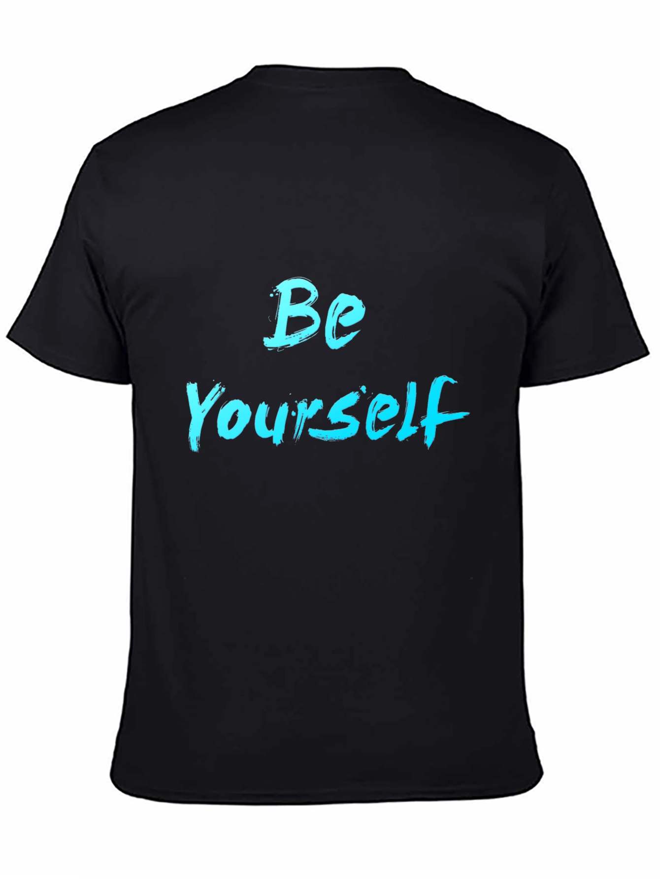 Be Yourself Black T-Shirt - Inspiring Graphic Tee