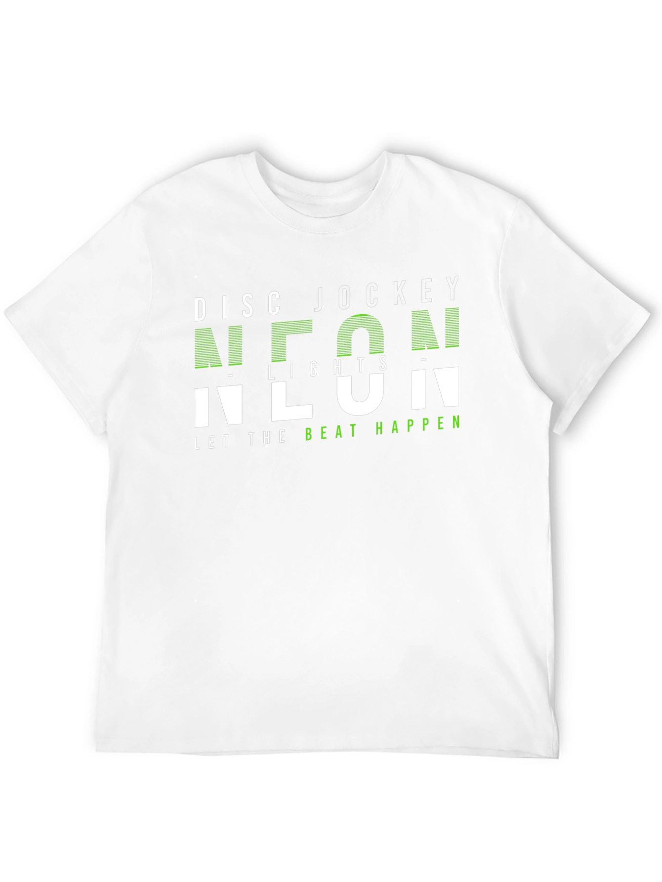 Neon Lights DJ T-Shirt - Let The Beat Happen!