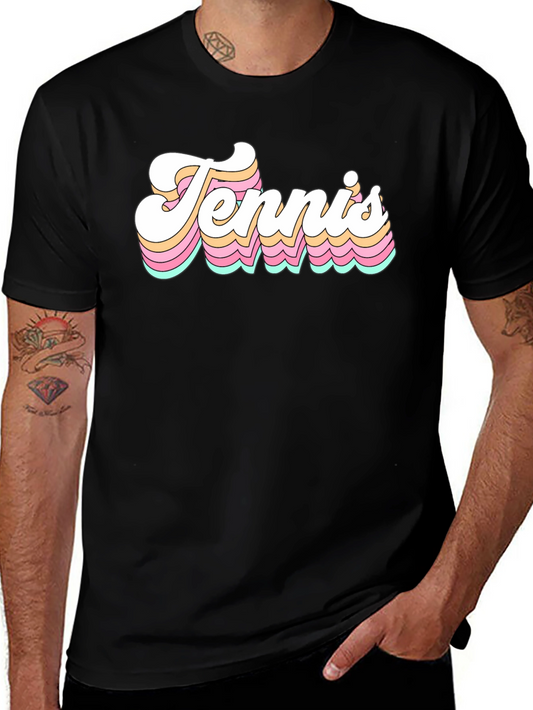 Retro Tennis T-Shirt - Vintage Style Graphic Tee