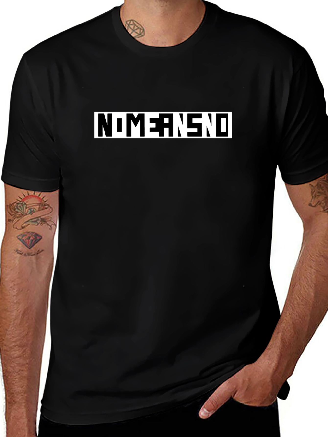 NoMeansNo Graphic Black Tee
