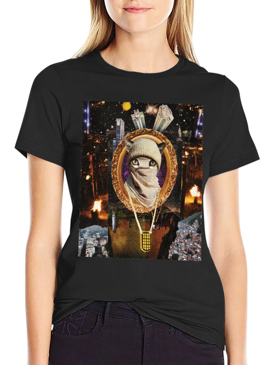 Gangster Cat Tee - Urban Style Mens T-shirt