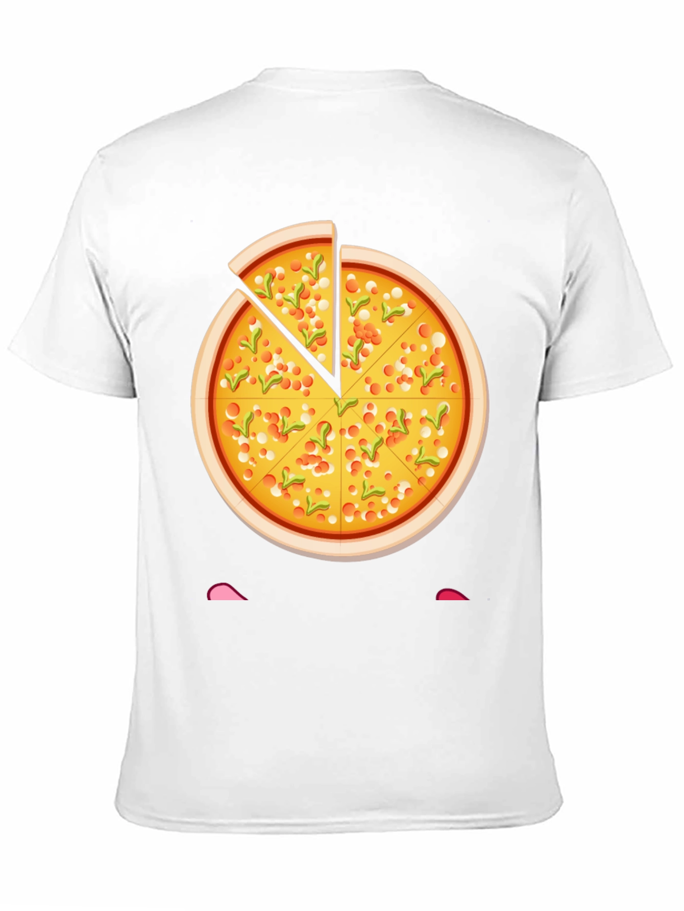 Pizza Slice Graphic Tee - Novelty Food T-Shirt