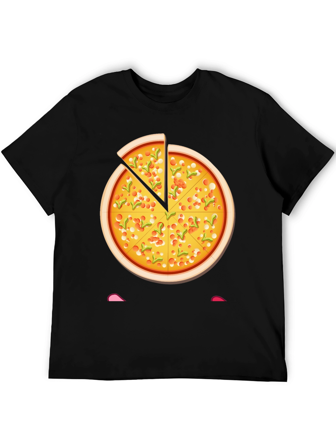 Pizza Slice Graphic Tee - Novelty Food T-Shirt