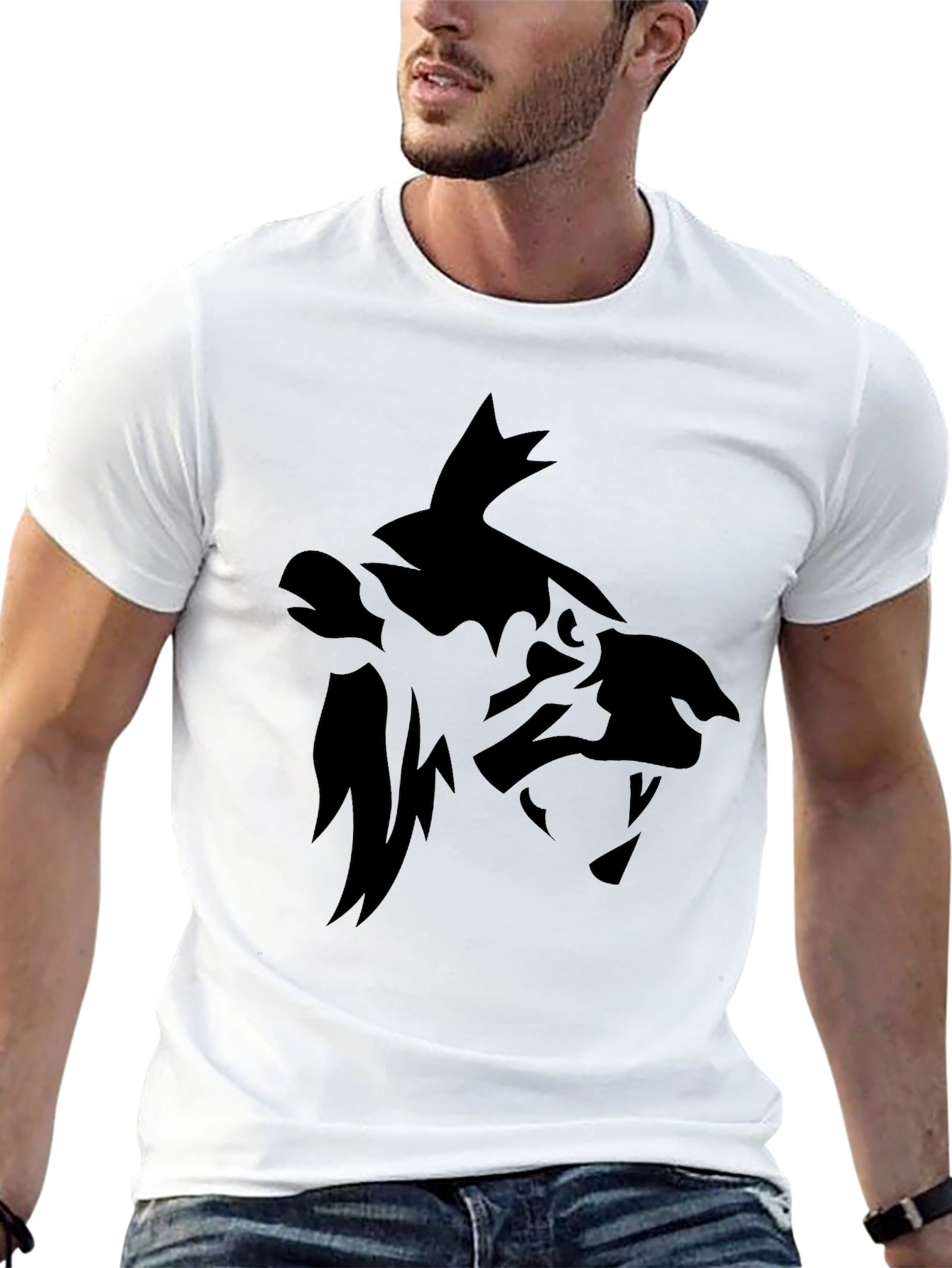 Lion Graphic Black T-Shirt - Bold & Stylish