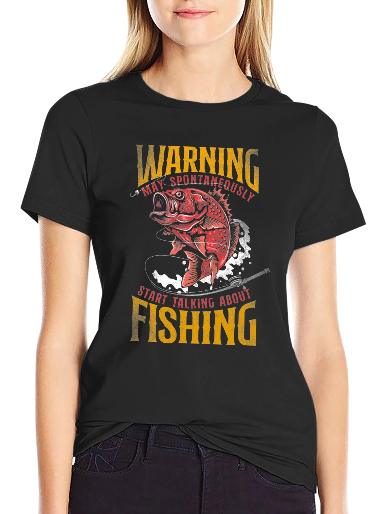 Warning Fishing T-Shirt