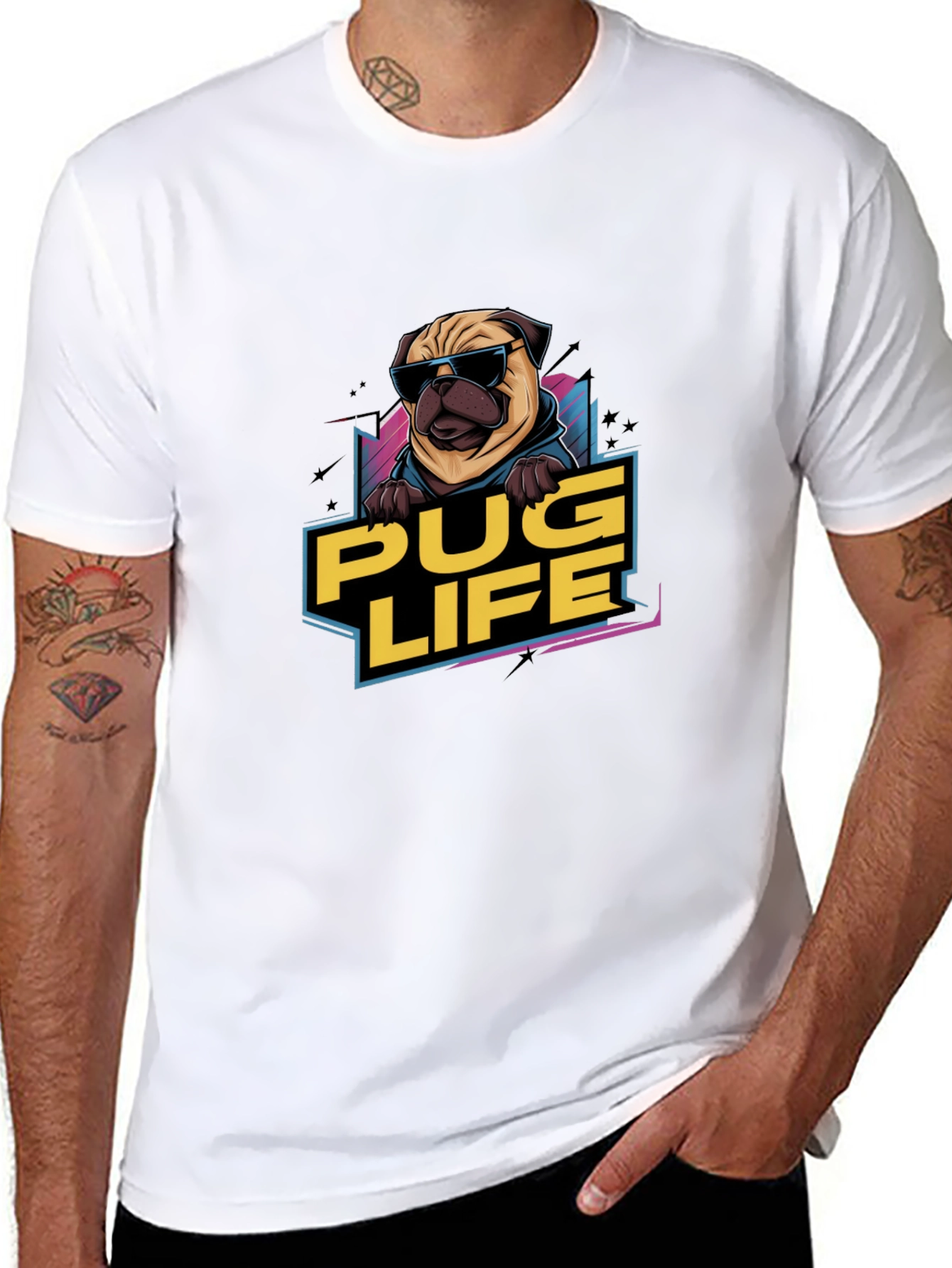 Pug Life T-Shirt - Cool Dog Graphic Tee