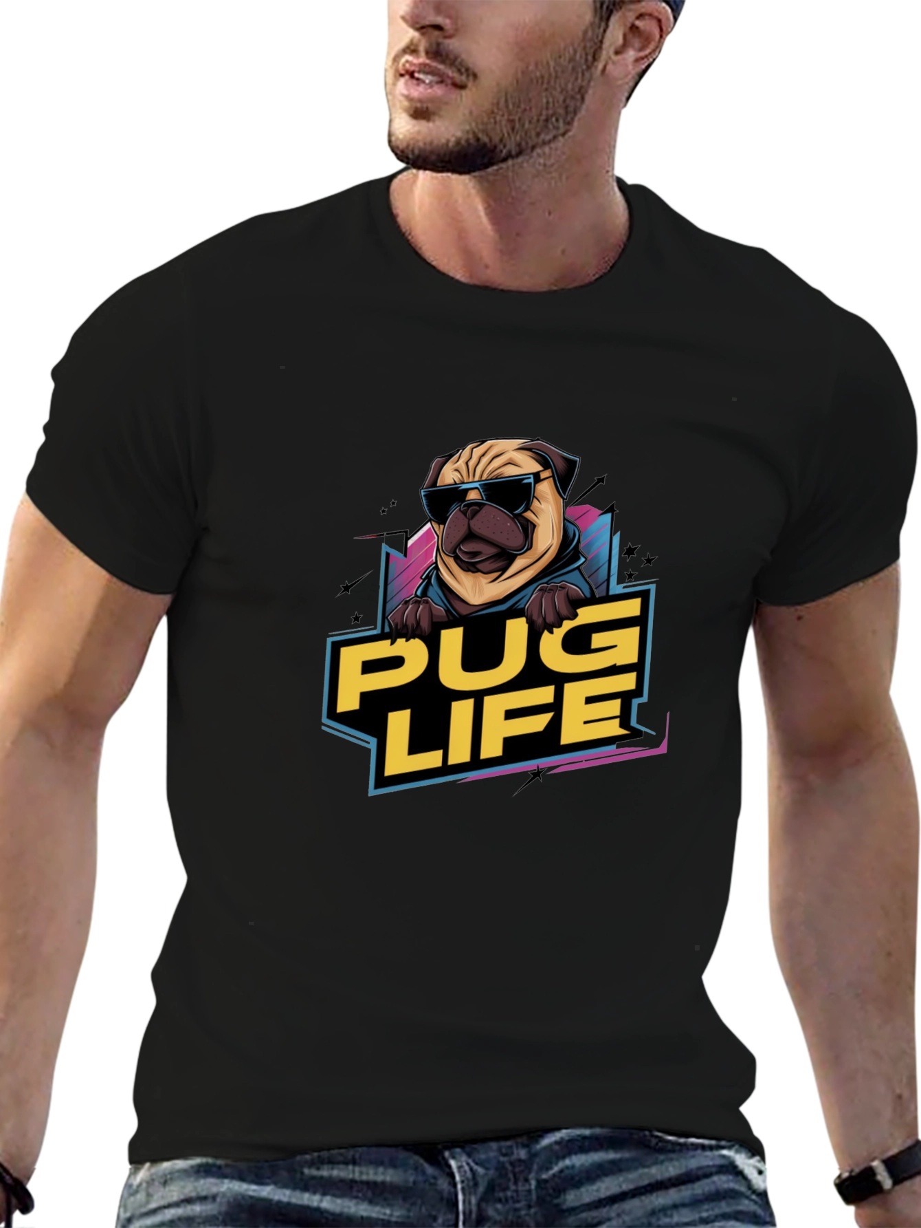 Pug Life T-Shirt - Cool Dog Graphic Tee