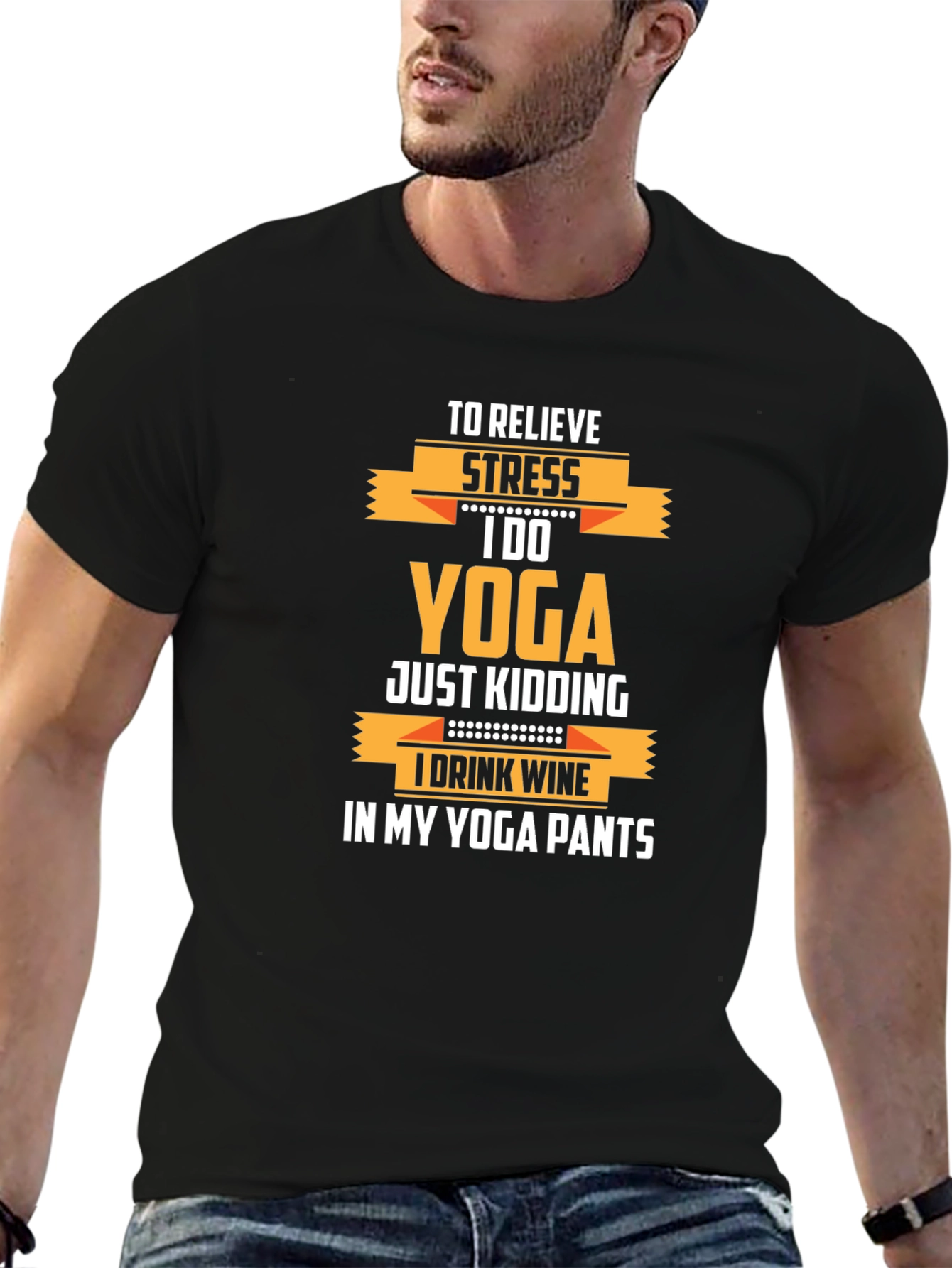 Funny Yoga Wine T-Shirt