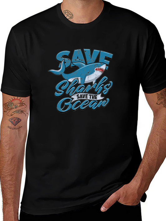 Save Sharks Save the Ocean Graphic T-Shirt
