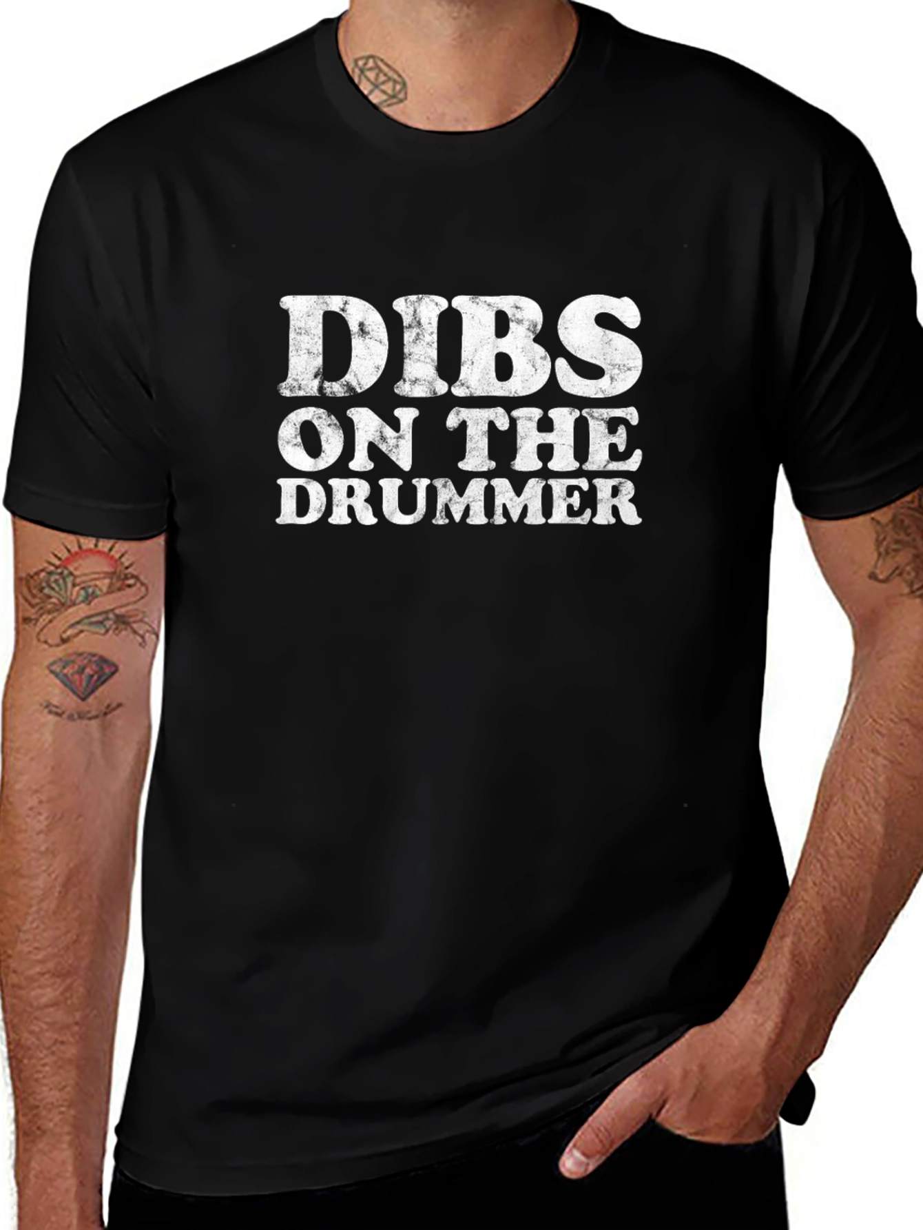 Dibs on the Drummer T-Shirt - Black Graphic Tee