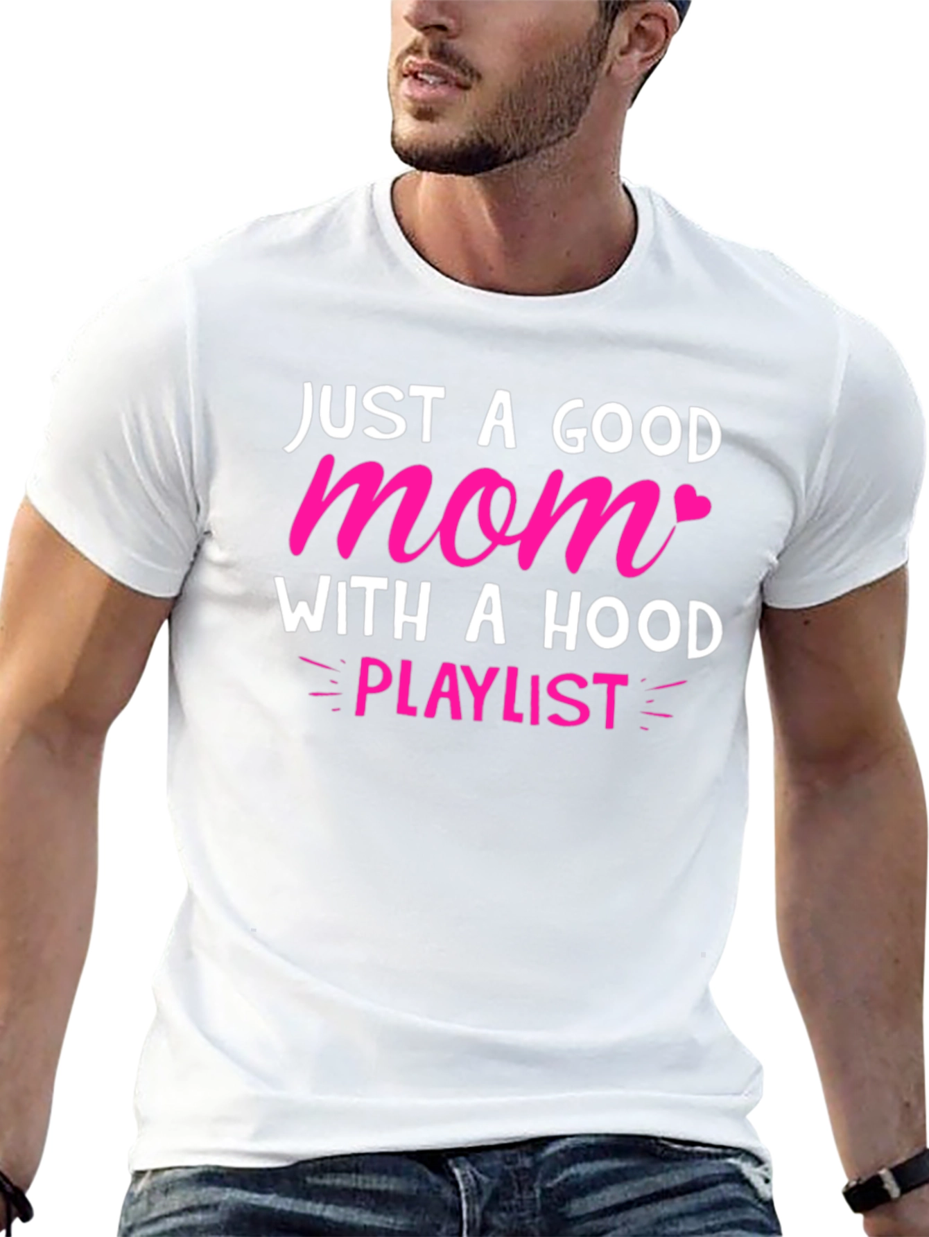 Good Mom With A Hood Playlist T-Shirt
