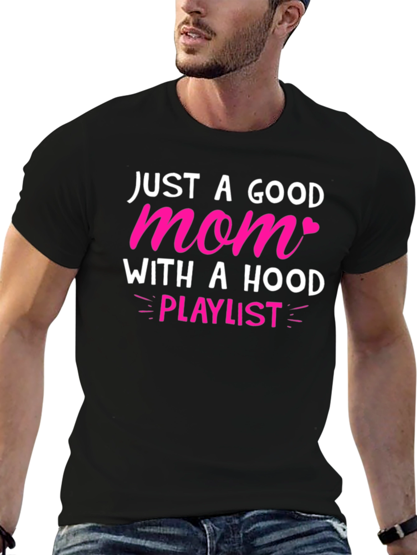 Good Mom With A Hood Playlist T-Shirt