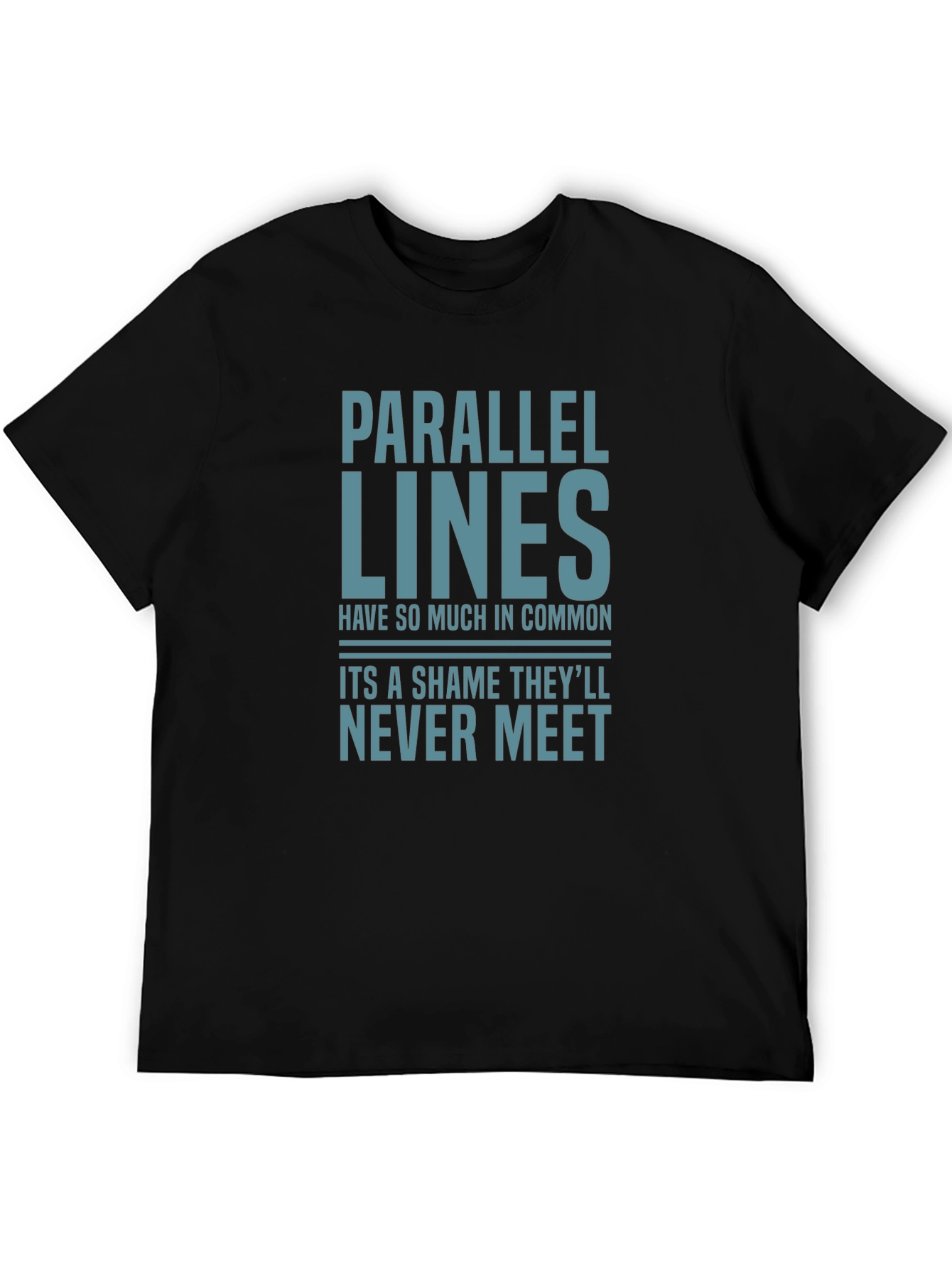 Parallel Lines Funny Graphic T-Shirt